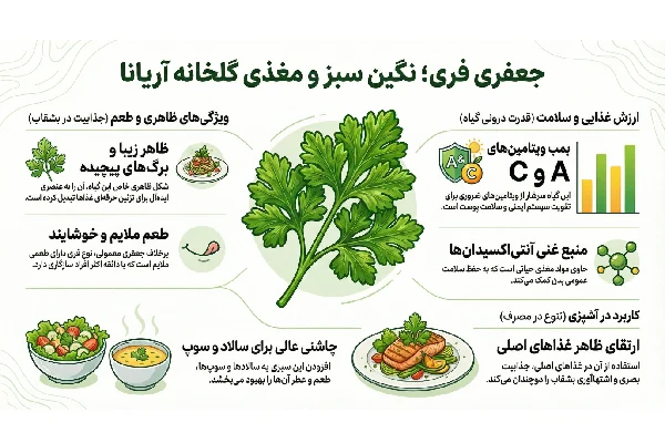 مزایای کشت جعفری در گلخانه آریانا