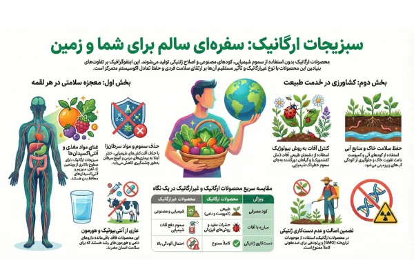 خواص سبزیجات ارگانیک